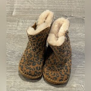 UGG Brown Leopard Print Kids Boots